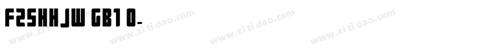 FZSHHJW GB1 0字体转换